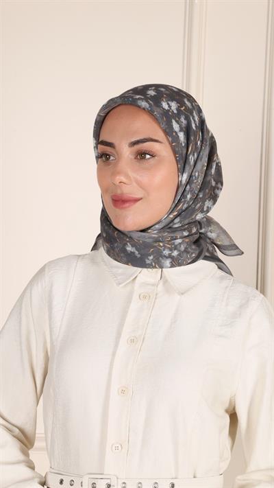 Locella Modal İpek Eşarp Siyah-4