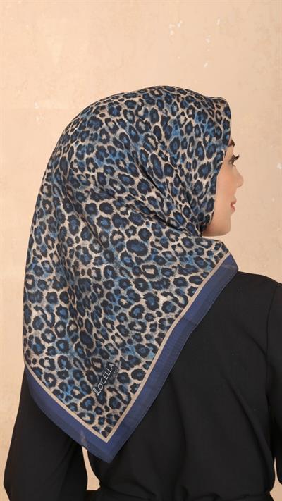 Locella Modal İpek Eşarp Lacivert-1