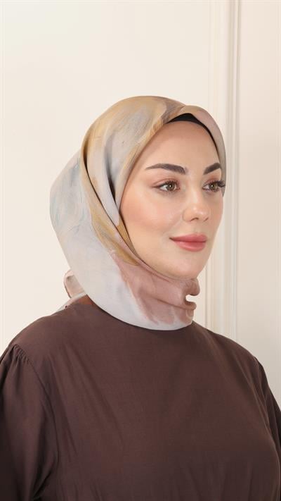 Locella Modal İpek Eşarp Pudra Pembe-7