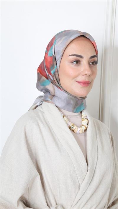 Locella Modal İpek Eşarp Açık Vizon-2