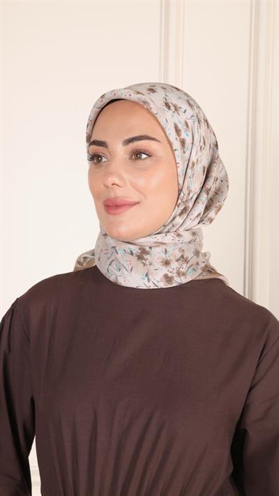 Locella Modal İpek Eşarp Kahve-3