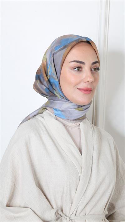 Locella Modal İpek Eşarp Vizon-1
