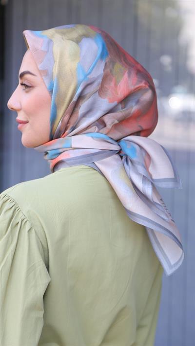 Locella Modal İpek Eşarp Bej-5