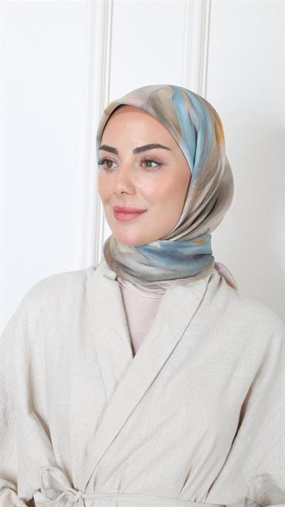 Locella Modal İpek Eşarp Yeşil-10