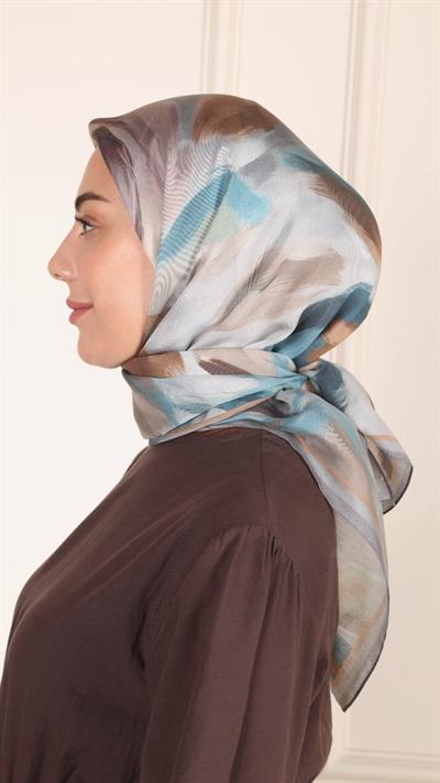 Locella Modal İpek Eşarp Gri-4