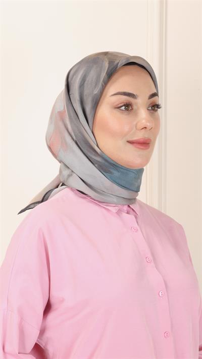 Locella Modal İpek Eşarp Siyah-12