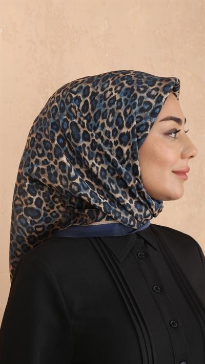 Locella Modal İpek Eşarp Lacivert-1