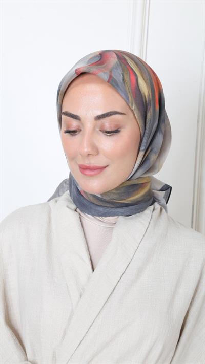 Locella Modal İpek Eşarp Siyah-8