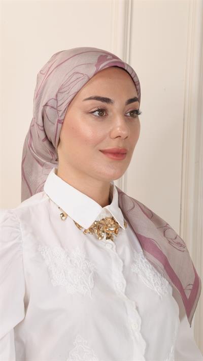 Locella Modal İpek Eşarp Pembe-4