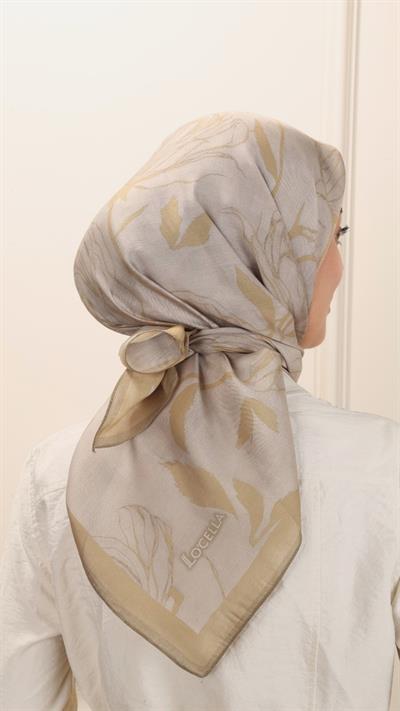 Locella Modal İpek Eşarp Sarı-11