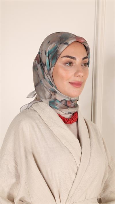 Locella Modal İpek Eşarp Vizon-7