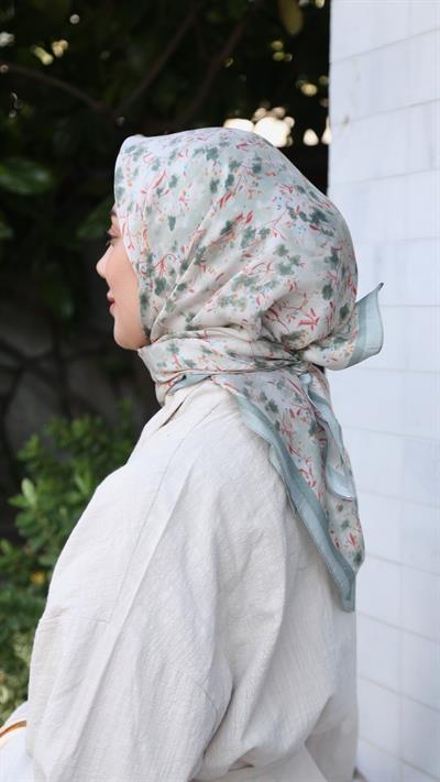 Locella Modal İpek Eşarp Su Yeşili-1