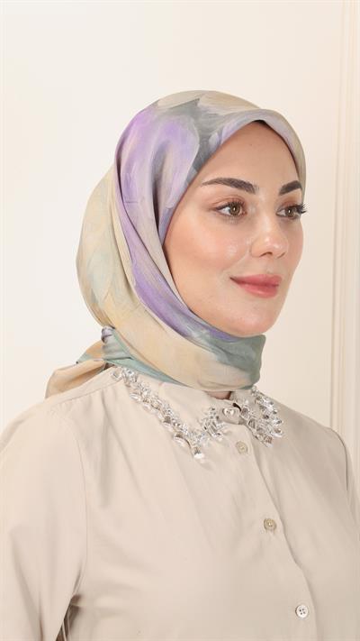 Locella Modal İpek Eşarp Mint Yeşili-5