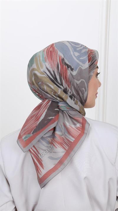 Locella Modal İpek Eşarp Vişne-3