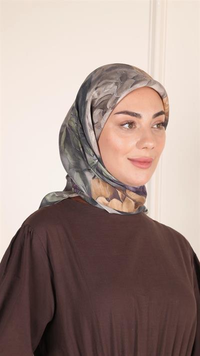 Locella Modal İpek Eşarp Siyah-1