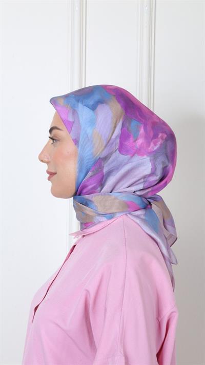 Locella Modal İpek Eşarp Lila-11