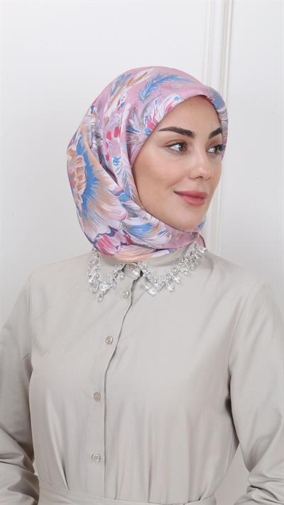 Locella Modal İpek Eşarp Canlı Pembe-9