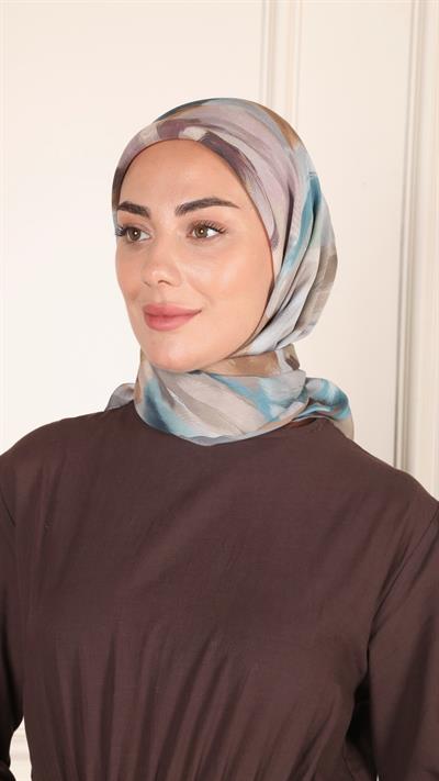 Locella Modal İpek Eşarp Gri-4