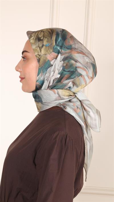 Locella Modal İpek Eşarp Zümrüt-3