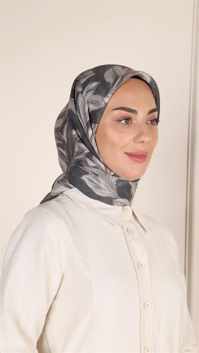 Locella Modal İpek Eşarp Siyah-7