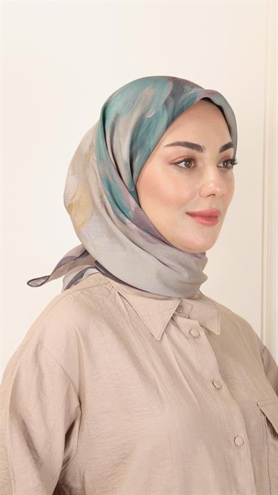 Locella Modal İpek Eşarp Acı Kahve-9