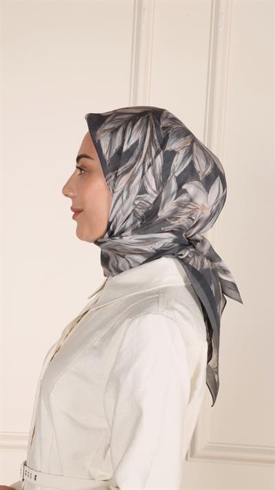 Locella Modal İpek Eşarp Siyah-7