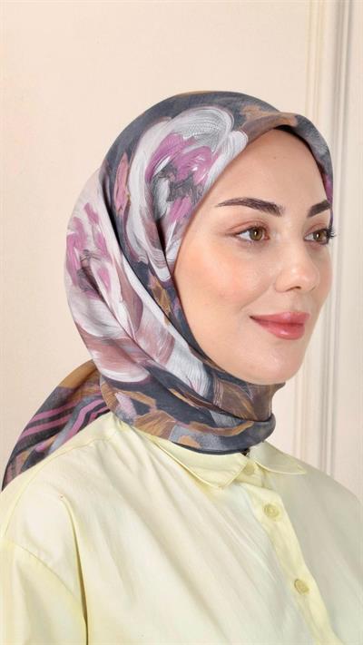 Locella Modal İpek Eşarp Siyah-10