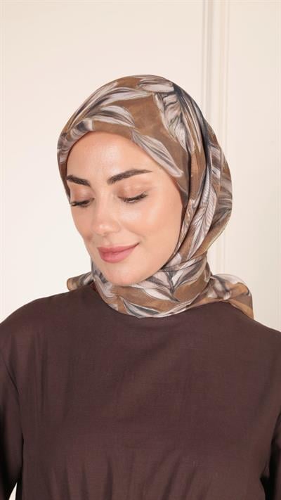 Locella Modal İpek Eşarp Camel-2