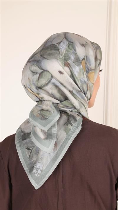 Locella Modal İpek Eşarp Yeşil-3