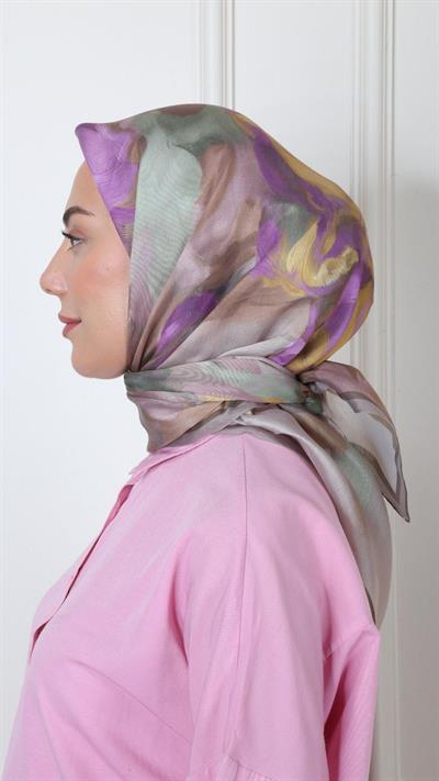 Locella Modal İpek Eşarp Cappucino-12