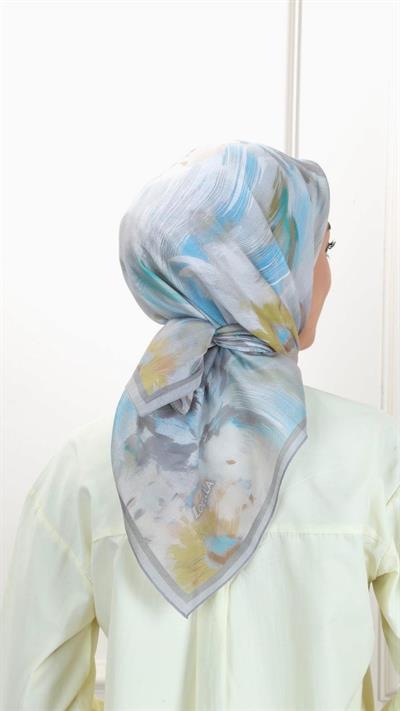 Locella Modal İpek Eşarp Gri-5