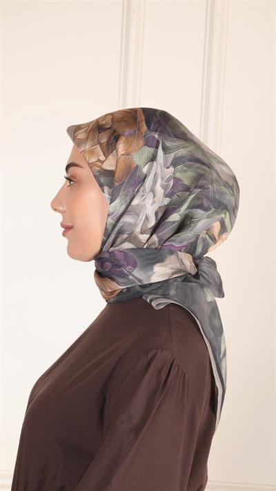 Locella Modal İpek Eşarp Siyah-1