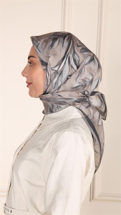 Locella Modal İpek Eşarp Vizon-6