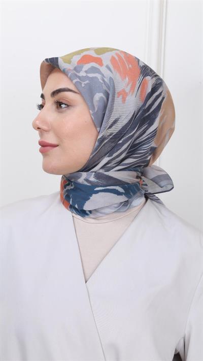 Locella Modal İpek Eşarp Gri-2