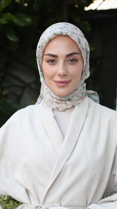 Locella Modal İpek Eşarp Su Yeşili-1