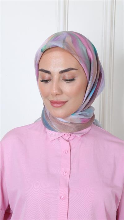 Locella Modal İpek Eşarp Pembe-4