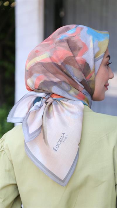 Locella Modal İpek Eşarp Bej-5