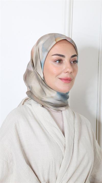 Locella Modal İpek Eşarp Yeşil-10