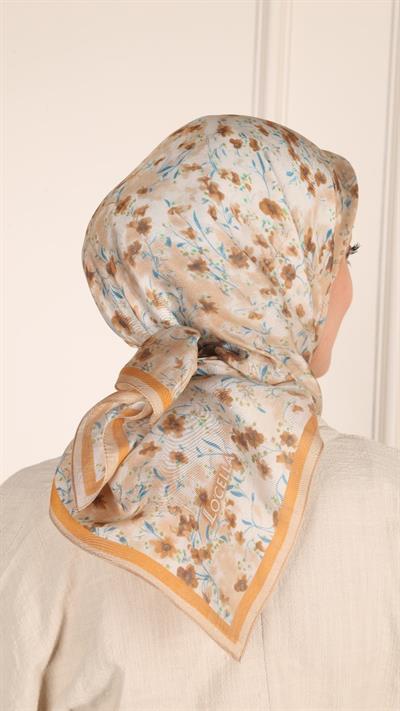 Locella Modal İpek Eşarp Turuncu-6