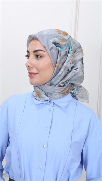 Locella Modal İpek Eşarp Gri-1
