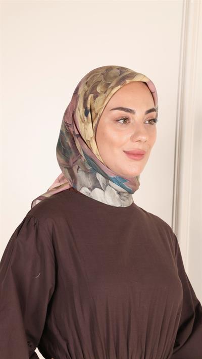Locella Modal İpek Eşarp Mürdüm-5
