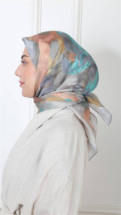 Locella Modal İpek Eşarp Kum Beji-3