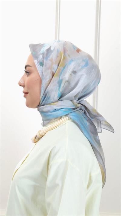 Locella Modal İpek Eşarp Gri-5