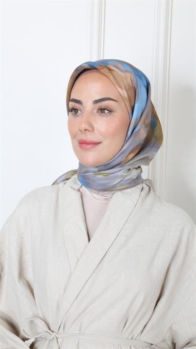 Locella Modal İpek Eşarp Vizon-1