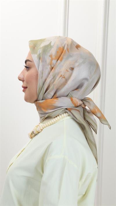 Locella Modal İpek Eşarp Yeşil-3