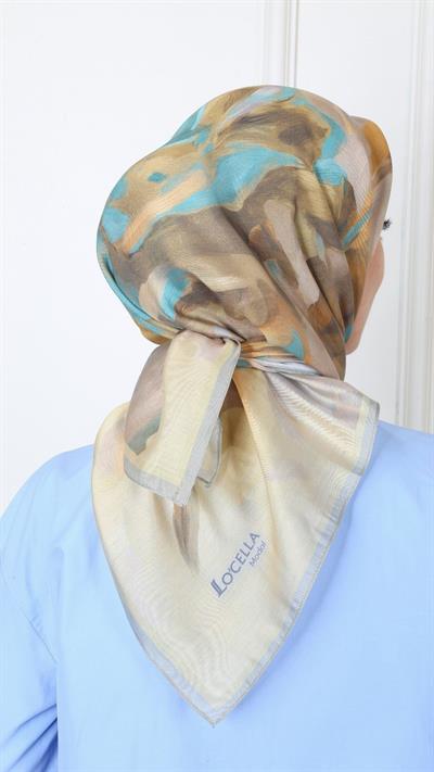 Locella Modal İpek Eşarp Sarı-9