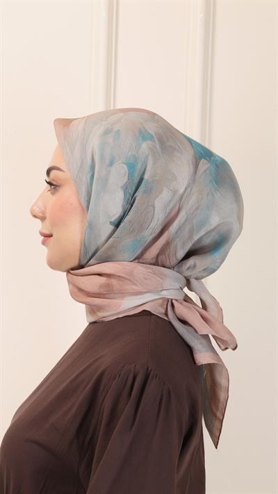 Locella Modal İpek Eşarp Pudra Pembe-7