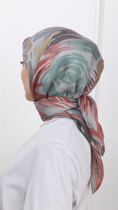 Locella Modal İpek Eşarp Vişne-3