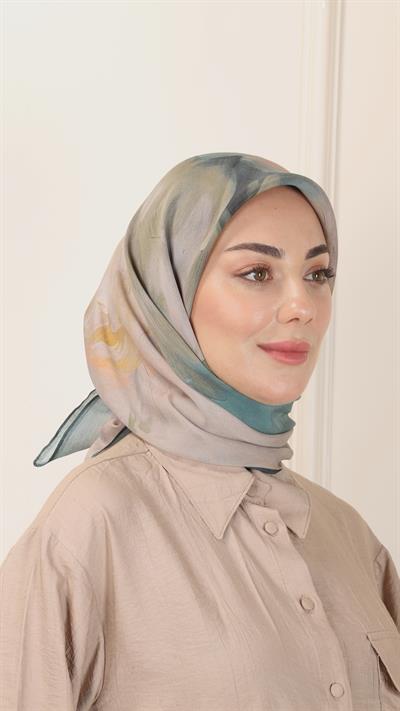 Locella Modal İpek Eşarp Zümrüt Yeşil-8