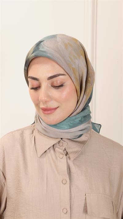 Locella Modal İpek Eşarp Zümrüt Yeşil-8